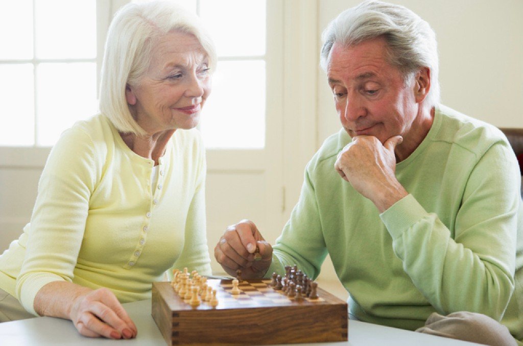 Couple outdoors supporting memory and healthy aging