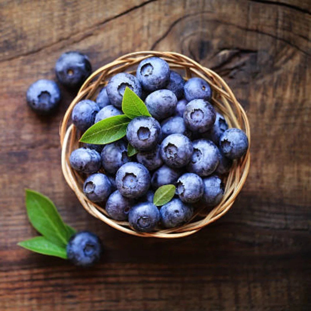 Fresh blueberries representing antioxidant-rich foods